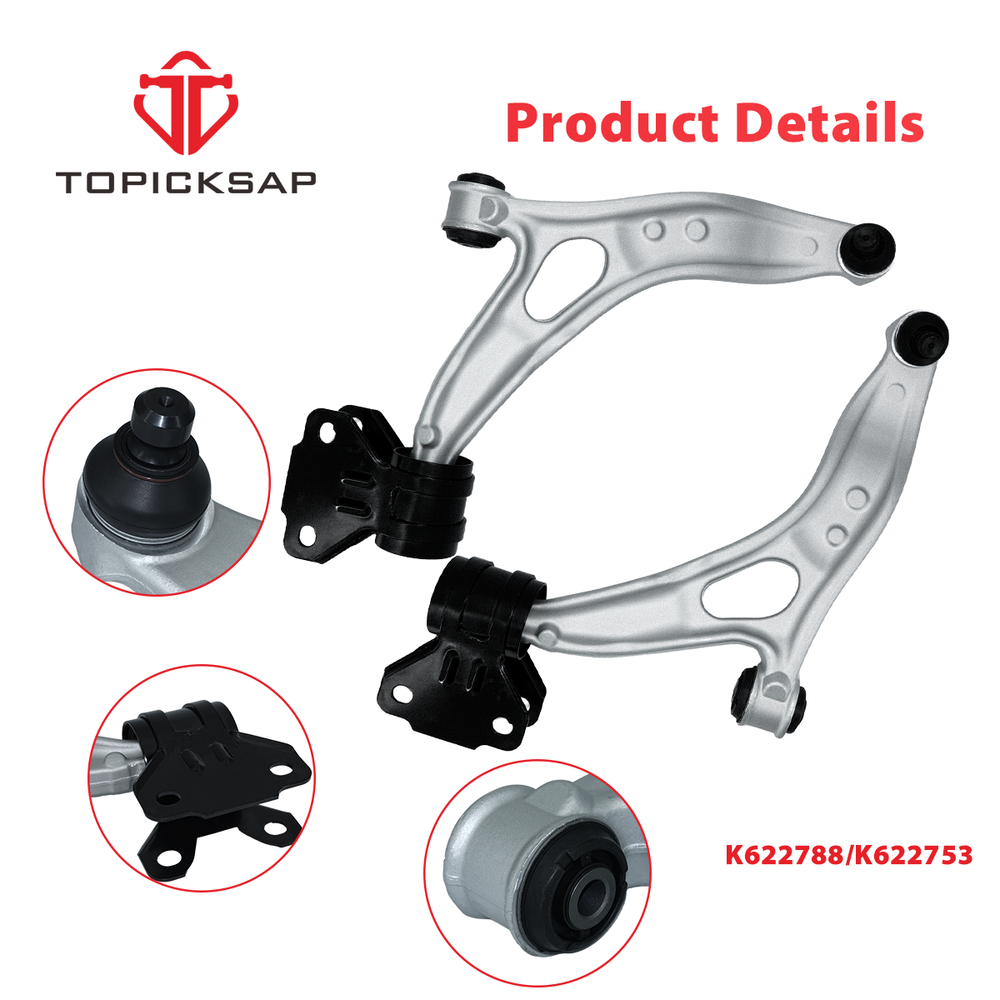 2Pcs Front Lower Control Arm Ball Joint Assembly for 2012-2018 Ford Focus C-Max