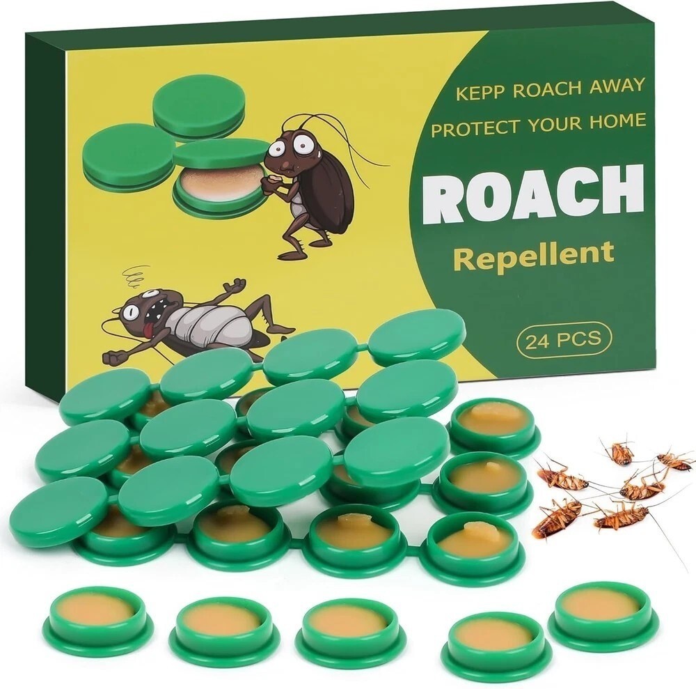 3x24PCS/PackRoach Killer Cockroach Traps for Indoor Outdoor Infestation Control