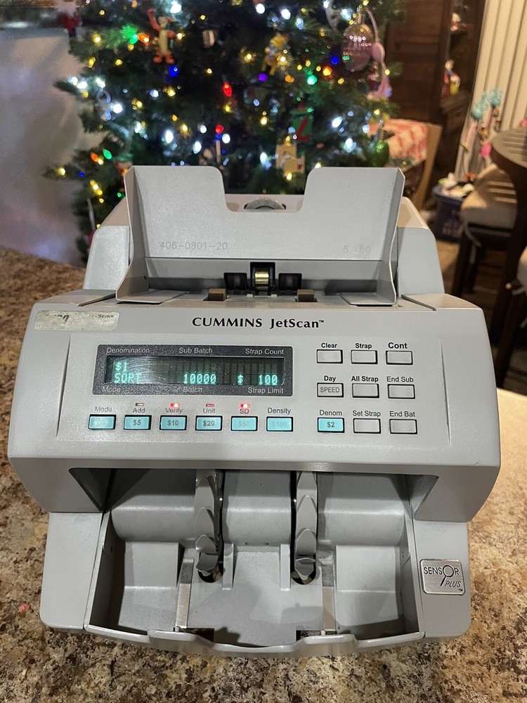 Cummins JetScan 4065 With Counterfeit Detection Bank Note Bill Counter Money