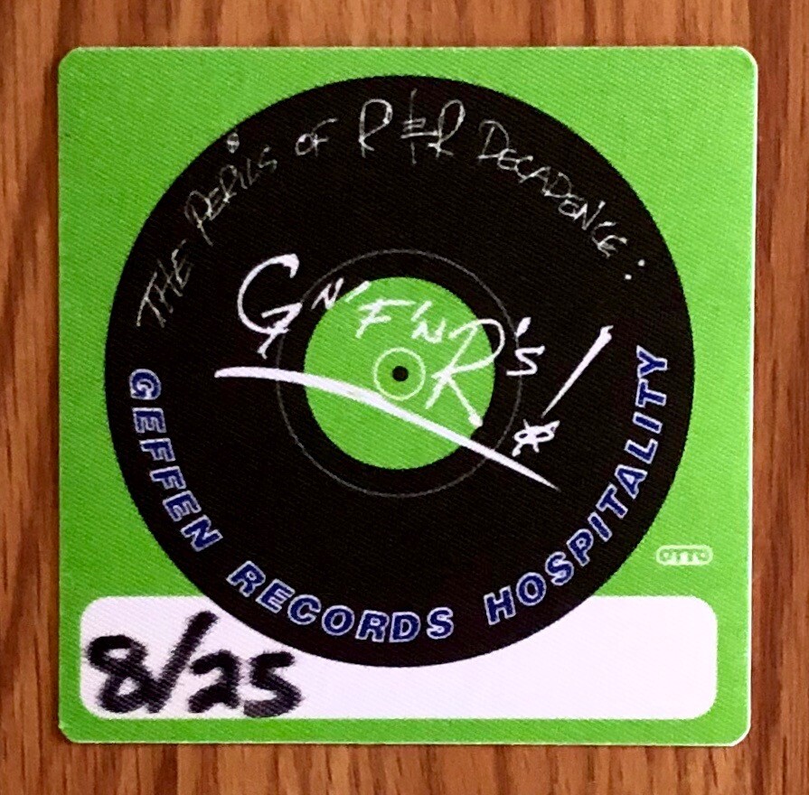 Guns N' Roses Backstage Pass 1995