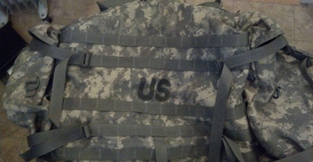 USGI Army MOLLE ACU Digital Large Rucksack+Frame+Sustainment Complete Backpack