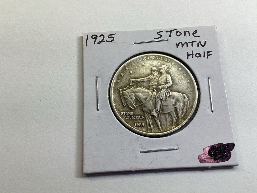 1925 Stone Mountain Commemorative 90% Silver Half-Dollar 121225 12de