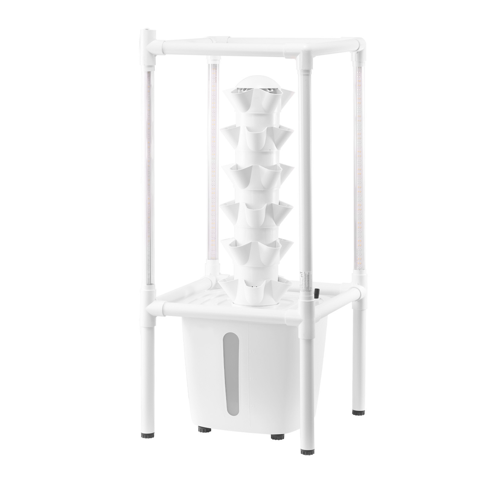 Hydroponic Growing System with Grow Light 30 Pods Indoor Hydroponic Tower Garden