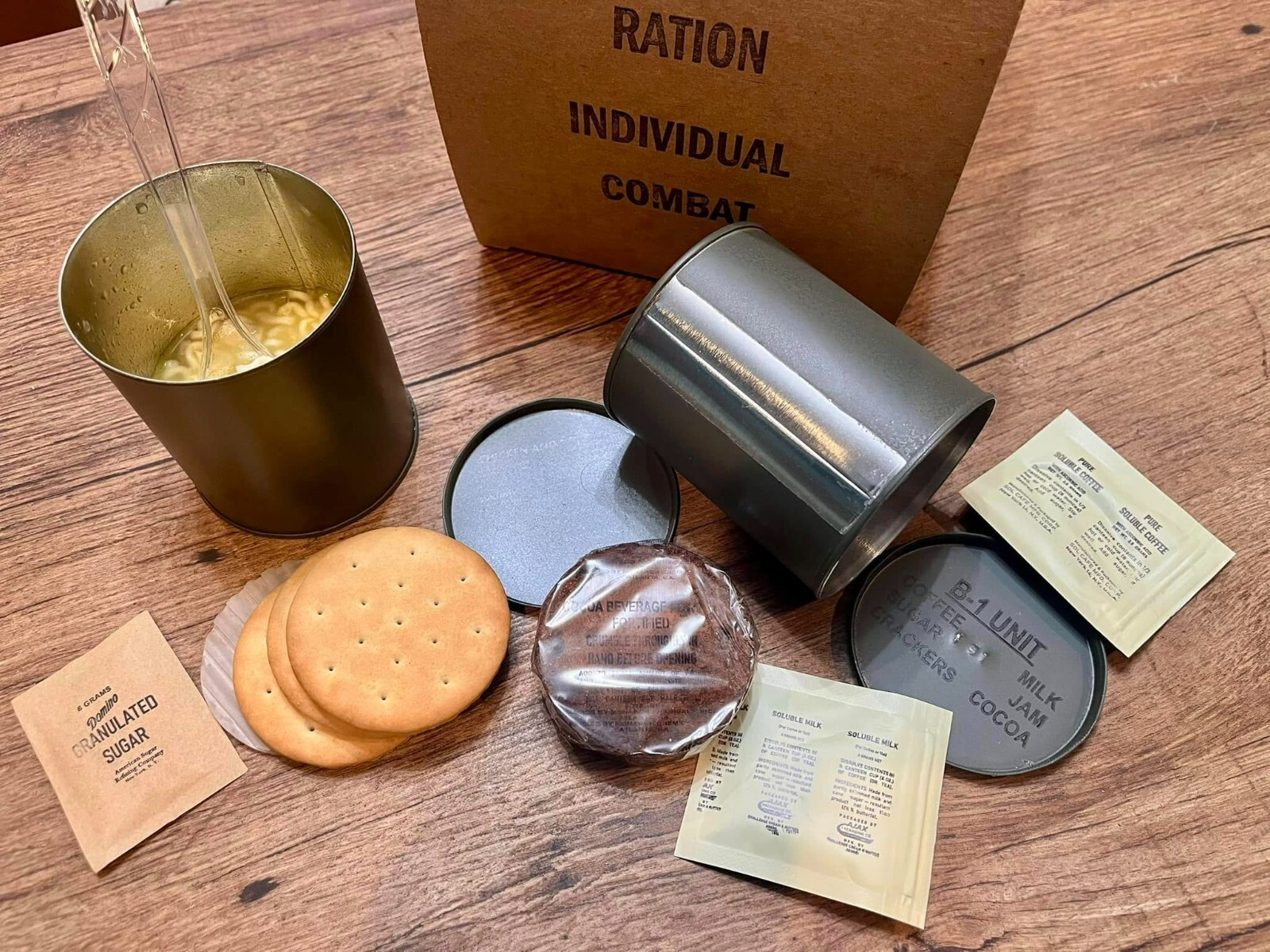 US Korean War Ration, Combat, Individual - Fully Edible Reproduction Ration