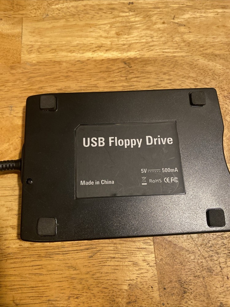 USB 2.0 External Floppy Disk Drive 3.5" 1.44MB For Laptop Windows PC Mac