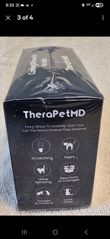 TheraPetMD Advanced Cat Calming Diffuser Kit 60 Day Supply 1 Diffuser 2 Refills