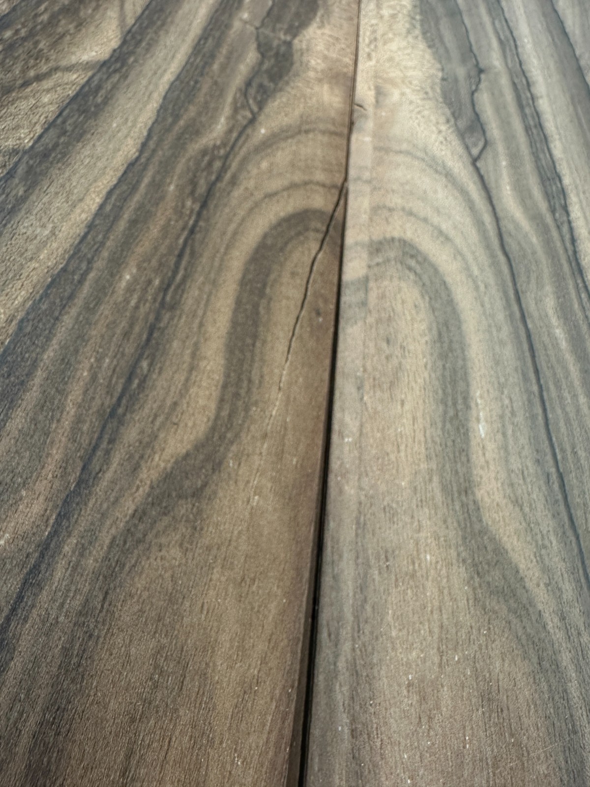 Ziricote Raw Wood Veneer 2 sheets 32'' x 7'' 321C