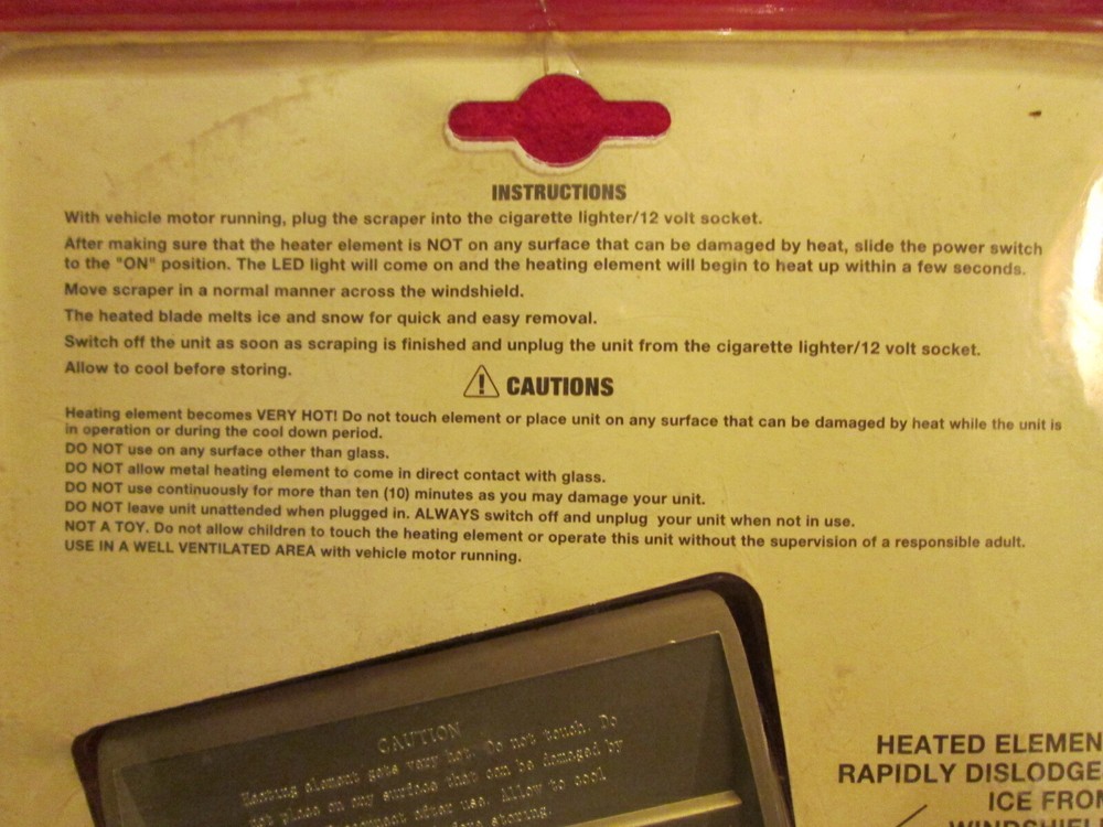 ICE SCRAPER HEATED SUPEREX 12 VOLT CODE NO. 21-177UC