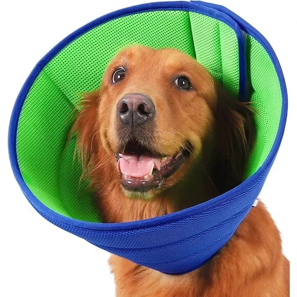 Soft Dog Cone  Size 4 (see size chart)  Stop Chewing and Licking