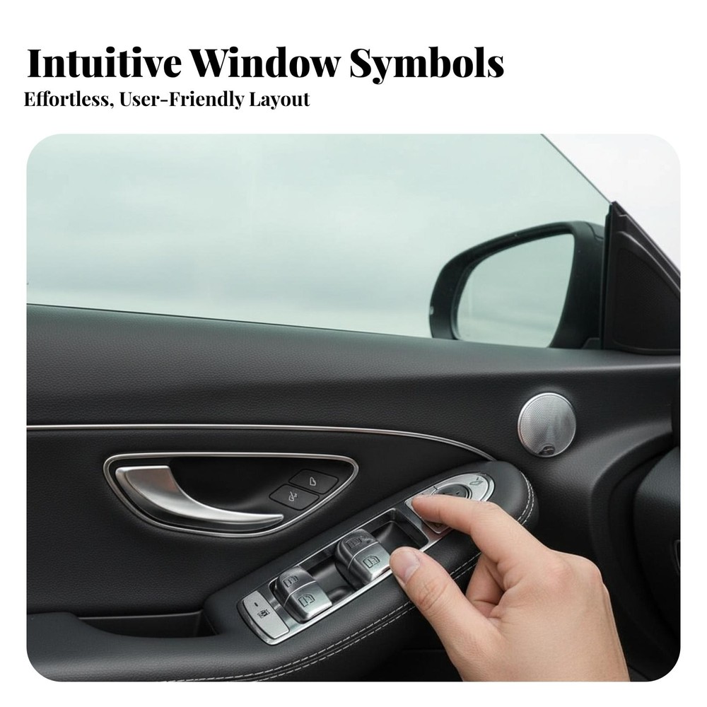 Window Switch Button Cover Easy Installation Window Lift Switch Cover