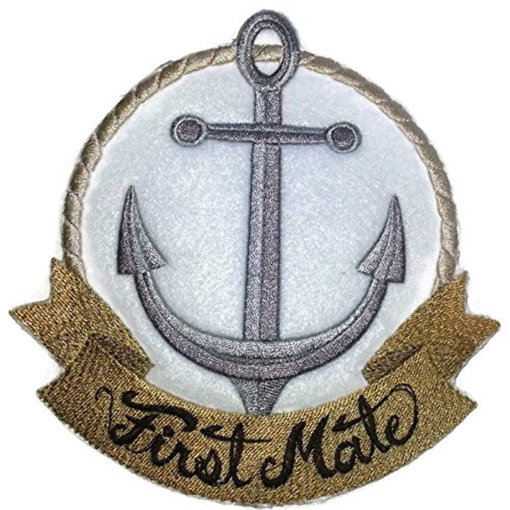 Ocean Calling Custom and Unique [ First Mate ] Embroidered Iron On/Sew Patch (5.