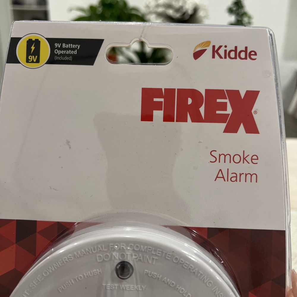 Firex Kidde Battery Operated Smoke Detector, Conventional, Missing Battery
