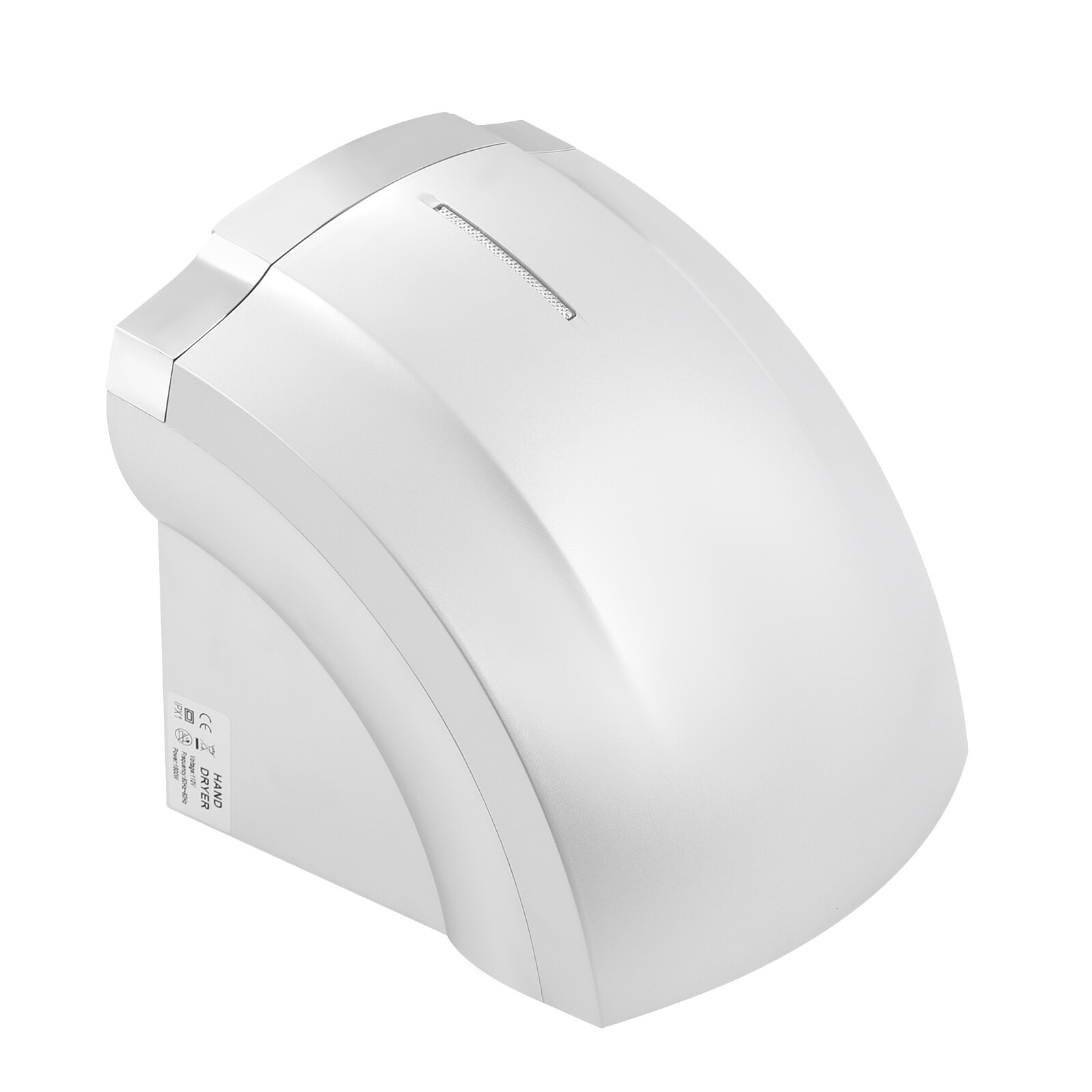 1800W Automatic Electric Hand Dryer Commercial and Household Use Silver 70-75dB