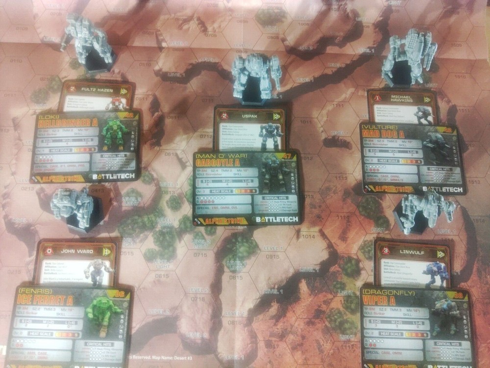 Battletech Clan Heavy Striker Star Catalyst Gargoyle Hellbringer Mad Dog Viper
