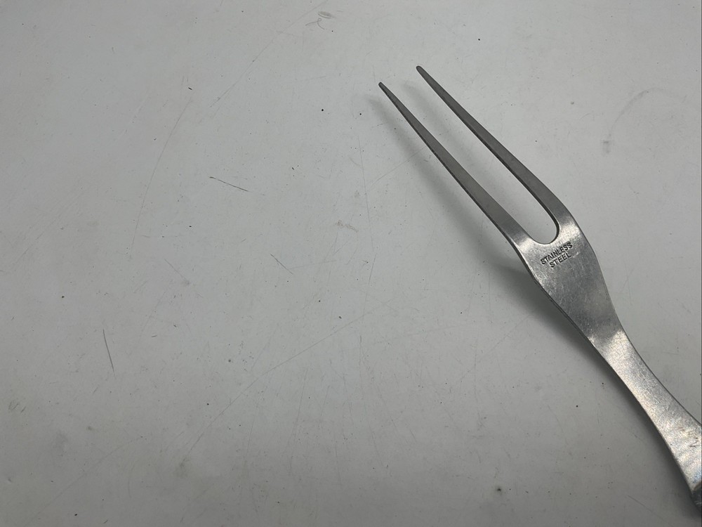 3 Pc Bakelite Handled Meat Fork 1 Server 1 Sharpener Steel Yellow Vintage