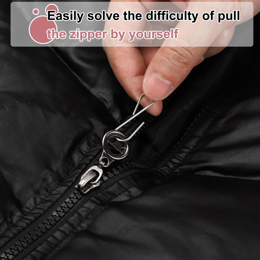 Zipper Helper Pull, Zipper Puller with Clip, Rose Gold