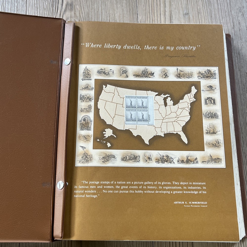 2x United States Plate Block Album Volume A & B ( No Stamps) H.E. Harris