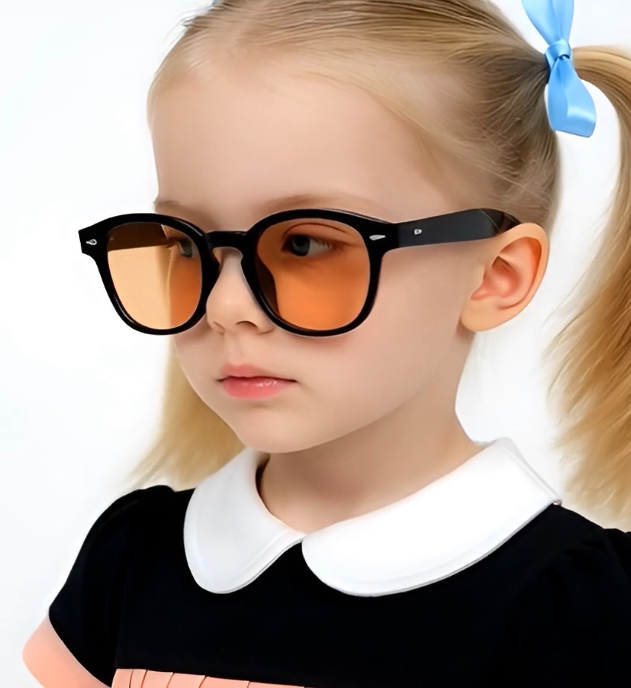 Kids Sunglasses Boys Girls Purple Classic Retro Eyewear Lead Free UV 100% Lentes