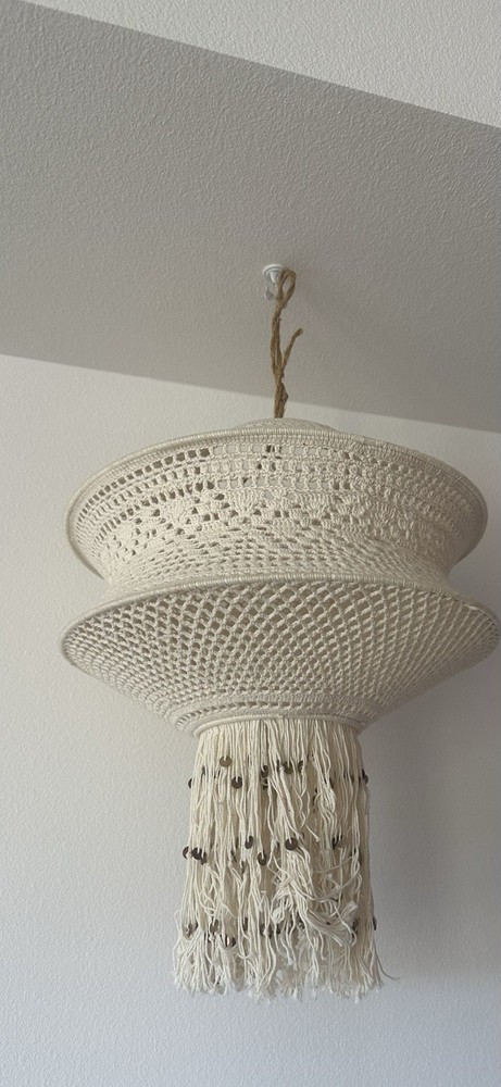 bohemian Lamp Cover/ Decorative Macrame Hanger