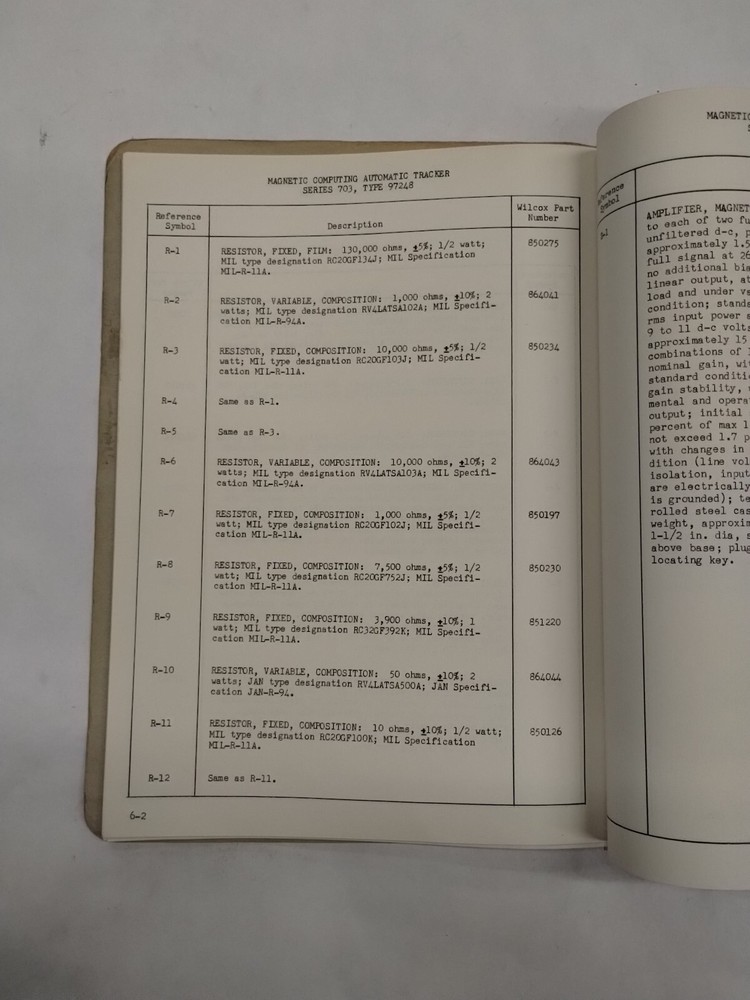 Wilcox Series 703/Type 97248 Magnetic Computing Automatic Tracker Instruction