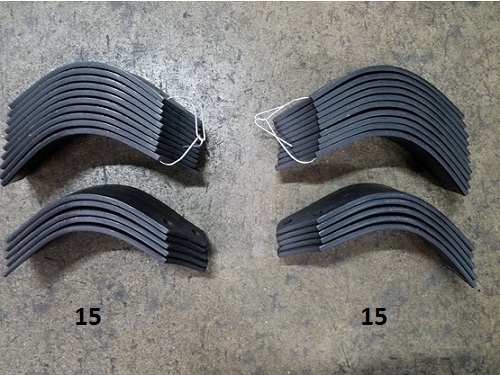 John Deere 647A & 647B Tiller LVU14881 & LVU14482 Set of 30 (15 LH 15 RH)