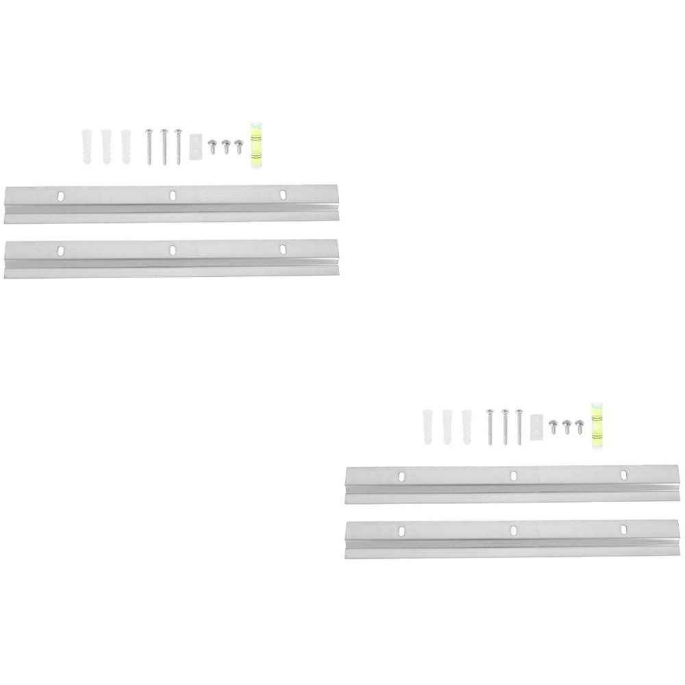 2 Sets Interlocking Z-clips for Hanging Mirror Mounting Hardware