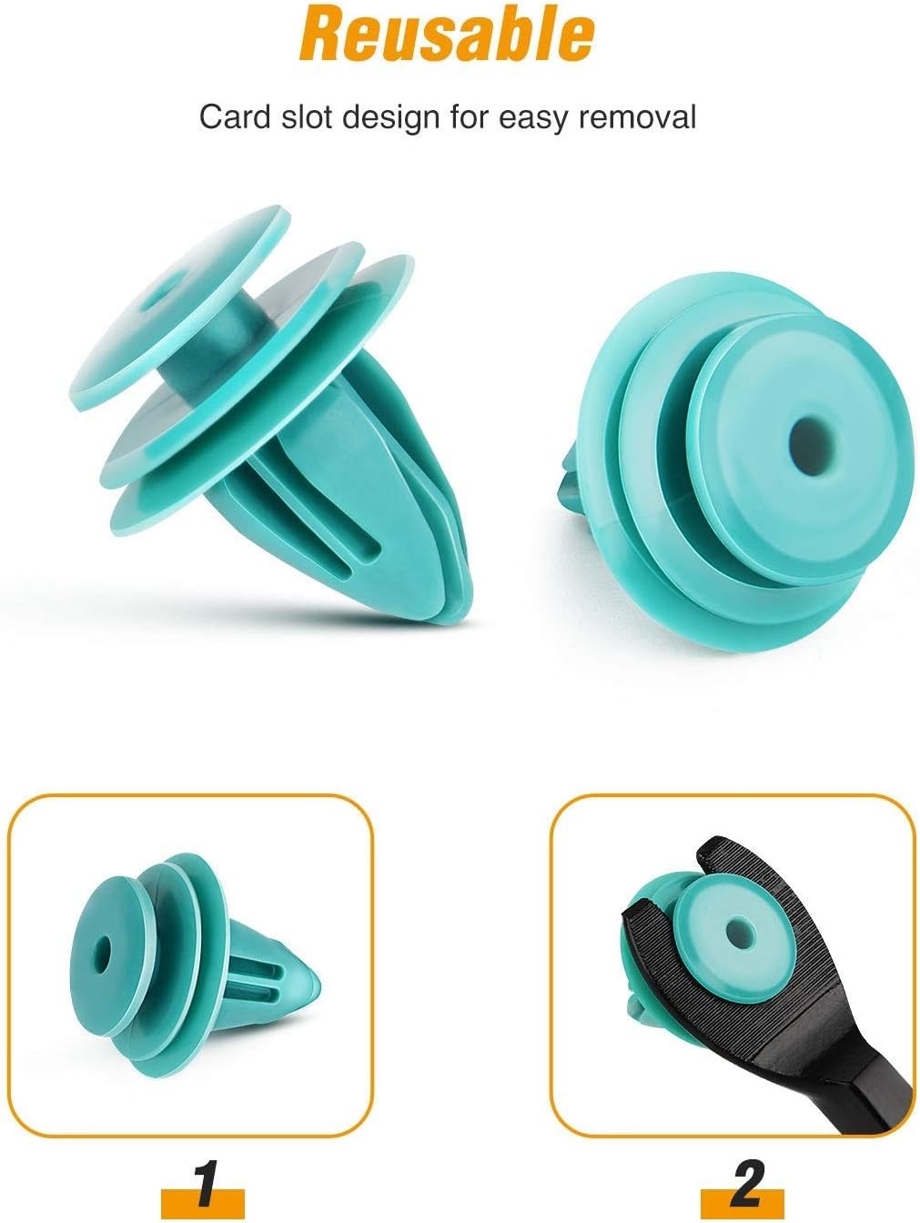 9mm Hole 40pcs Trim Door Panel Clips Retainer for Tacoma Tundra Camry Corolla