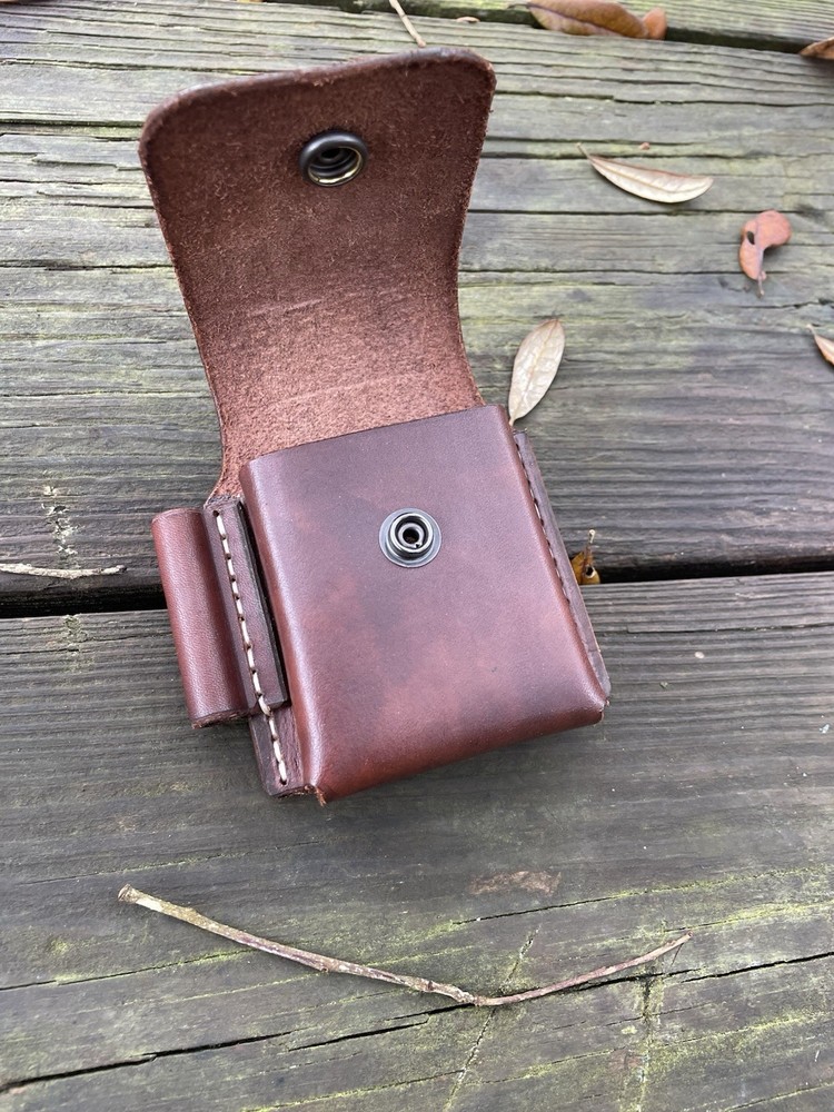 Leather Belt Pouch with Ferro Loop For Altoids Tin, (Read Discription)