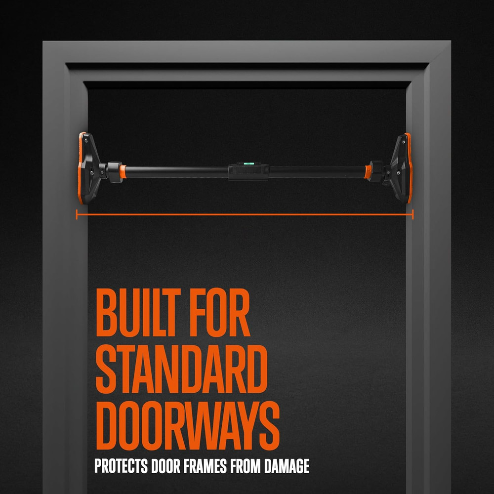 Adjustable Pull-Up & Chin-Up Bar - Door Frame Pullup & Doorway No-Screw, No-Dama