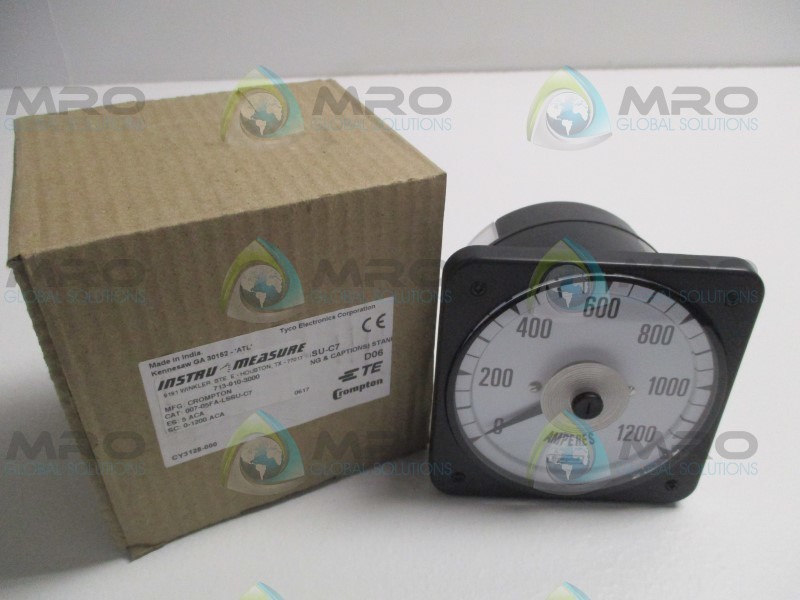 CROMPTON 007-05FA-LSSU-C7 PANEL METER 0-1200 ACA  NSMP