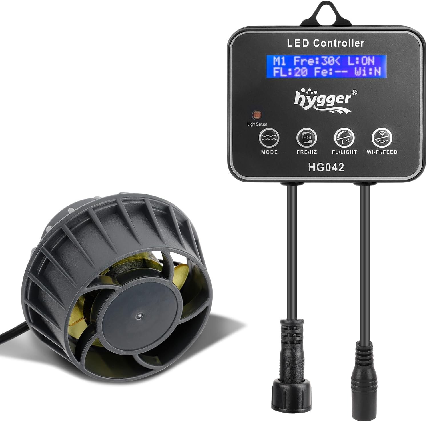 hygger 1321GPH-3400GPH Magnetic Aquarium Wave Maker With Controller up to 265Gal