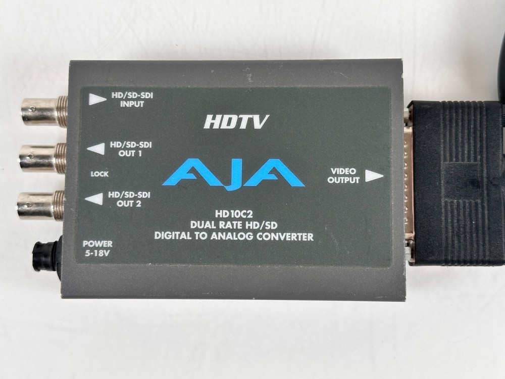 AJA D10C2 SDI To analog Components/composite.with Power Adaptor