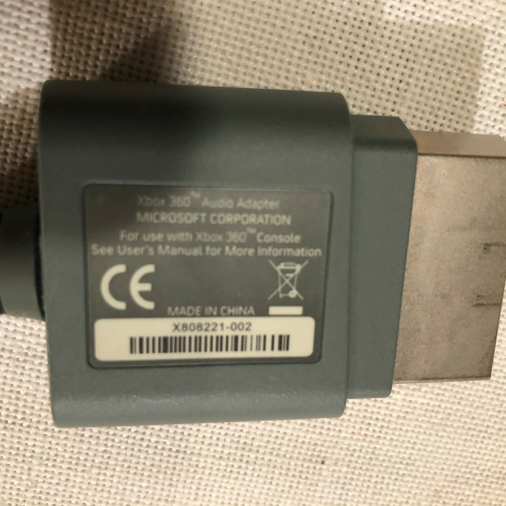 Genuine Microsoft Xbox 360 Composite AV RCA Cable Connection Cord