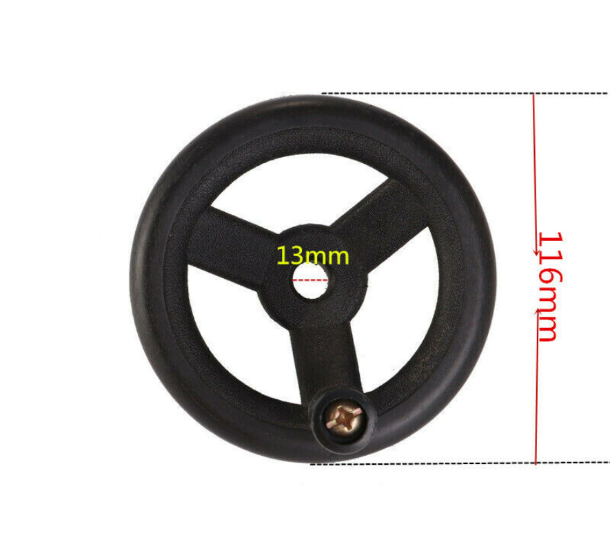 Milling Machine Feed Plastic Hand Wheel & 2 Reverse Knob Mill Tool