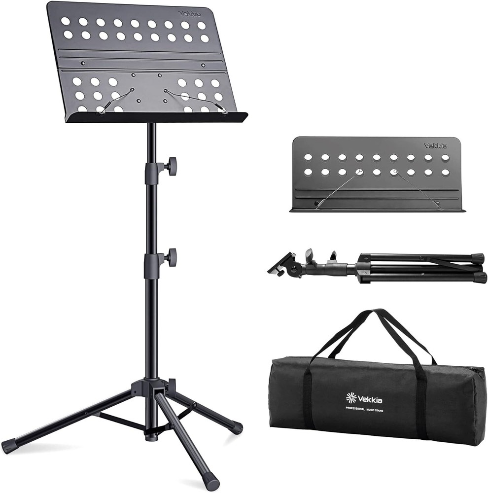 Super Sturdy Portable Sheet Music Stand - Adjustable Height for All Performances