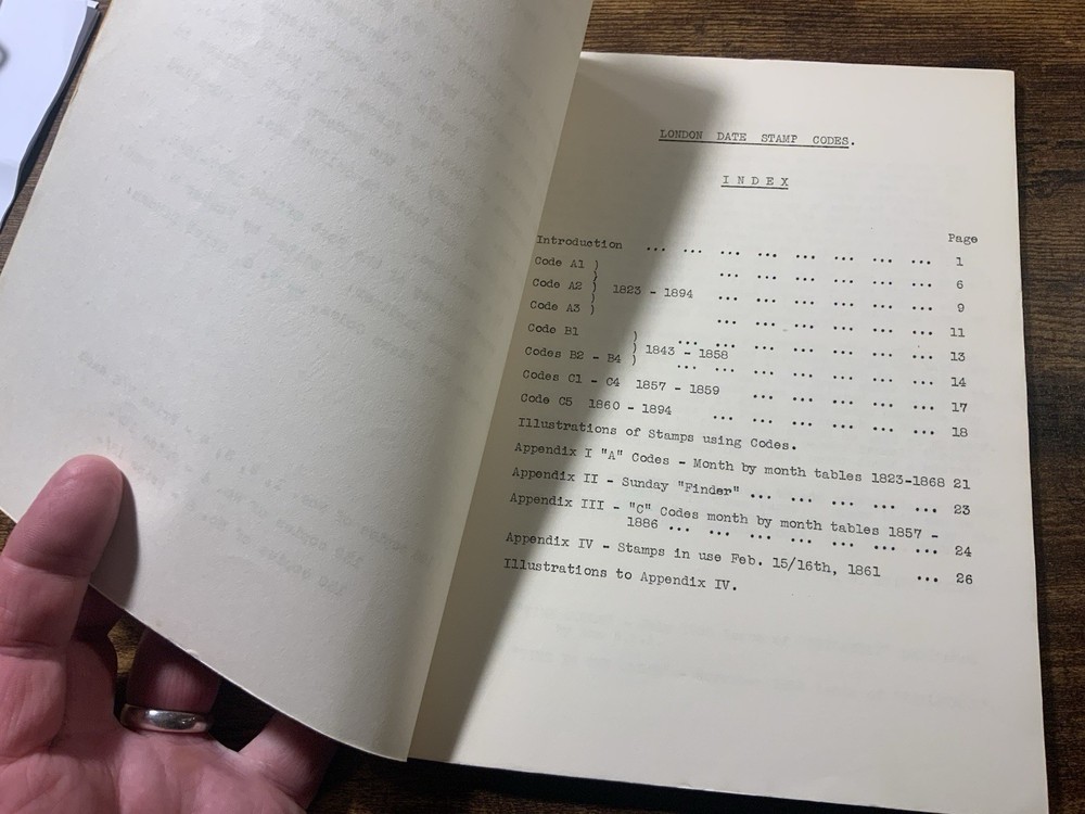 London Date Stamp Codes By W G Stitt Dibden Paperback Postal History Book