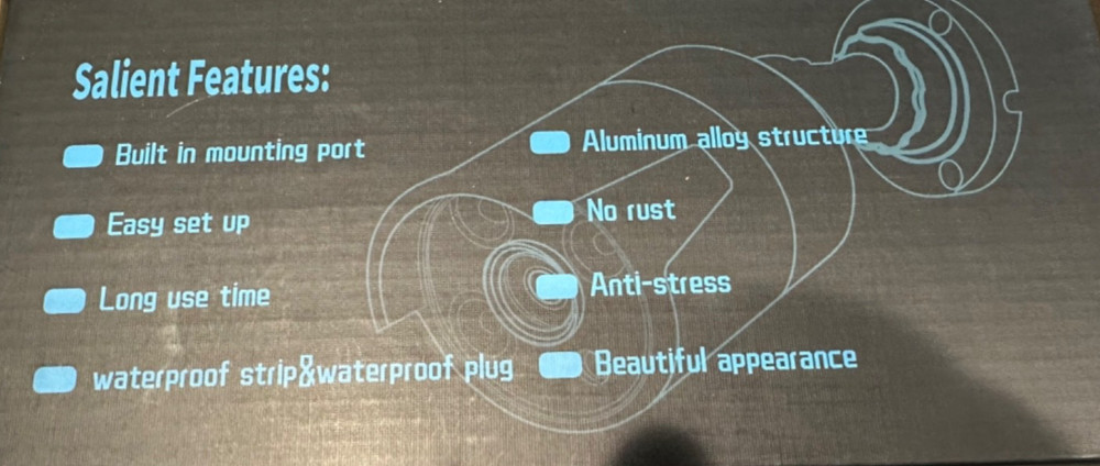 OOSSXX Security Camera Holder Box 4 Pieces Camera Mount Junction Box