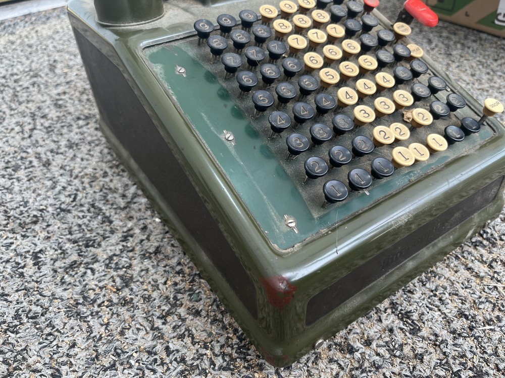 Vintage Antique Metal Burroughs Adding Machine / Register