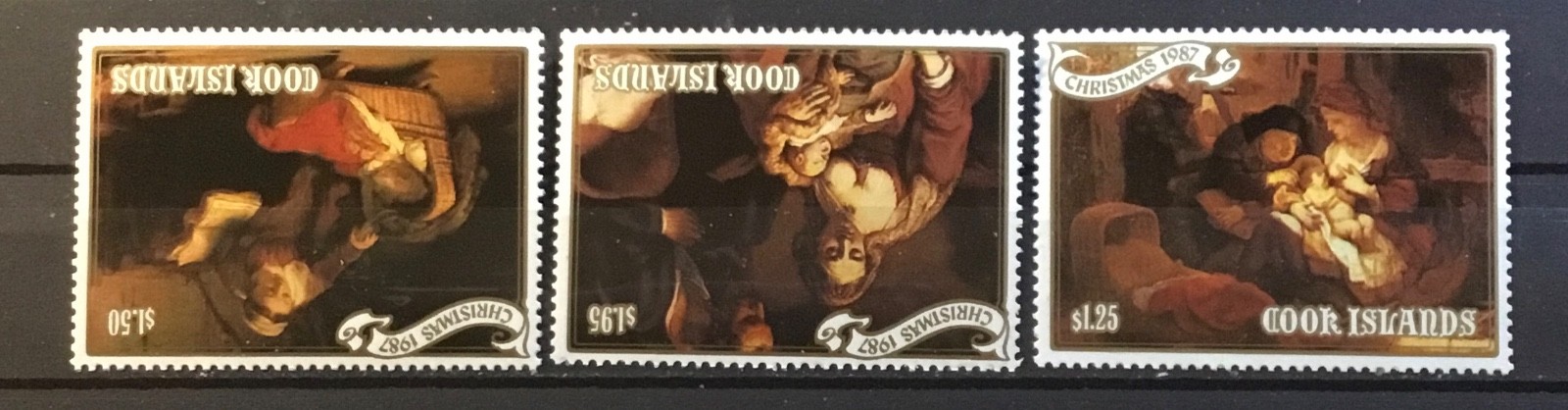 CHRISTMAS IN COOK ISLANDS. THREE SETS: 1986-1987-1988. MNH