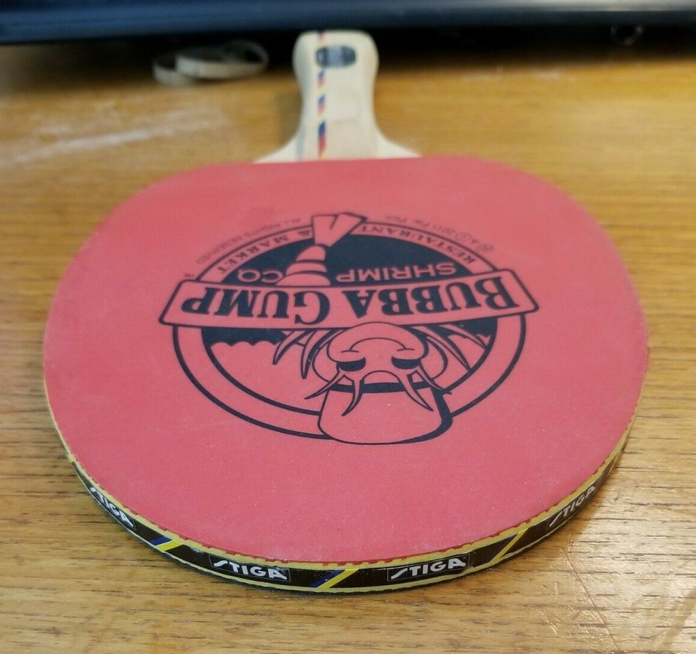 Bubba Gump STIGA Supra Ping Pong Paddle 2011 Forest Gump EUC