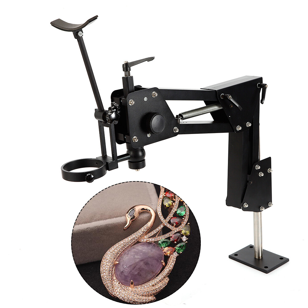Microscope stand Multi-directional jewelry inlaid stand for micro-setting φ85mm
