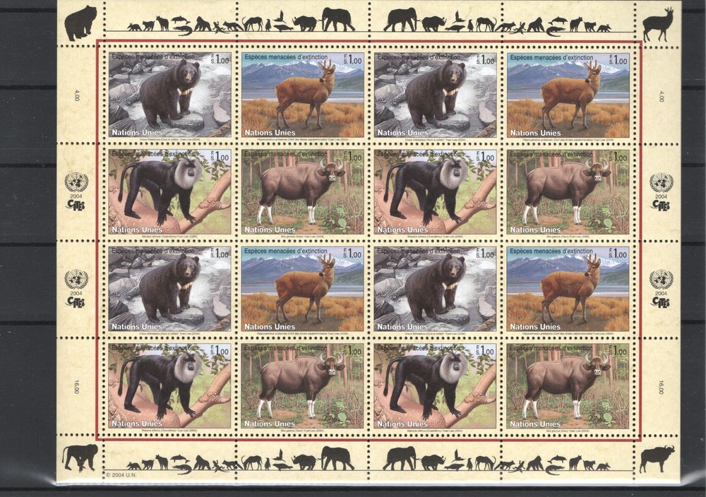 UNITED NATIONS GENEVA ANIMALS MNH - 13910