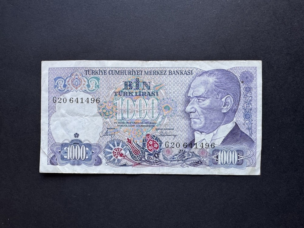 Turkey 1000 Lira Banknote