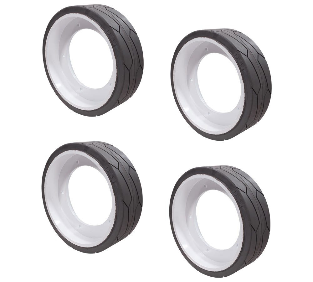 4Pk JLG 2915012 Non-Marking Rubber Scissor Lift Tire & Bolt Holes, Fits 1930E...