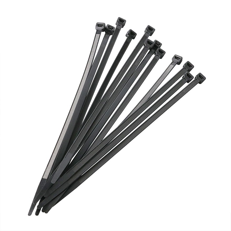 1000 Pack Construct Pro 7” Cold Weather Self-Locking Nylon Cable Ties Black Zip