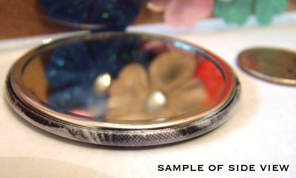 Retro Too Cute Puppy and Kitten Valentine Handmade Mirror, Magnet, or Pin 2.25"