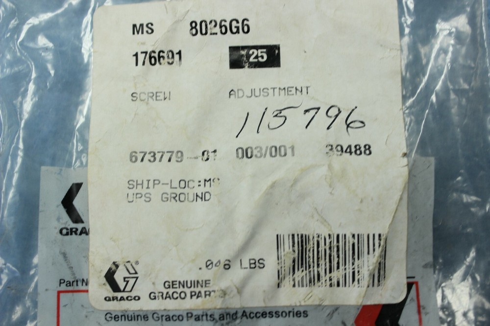NEW Graco 176691 Adjustment Screw