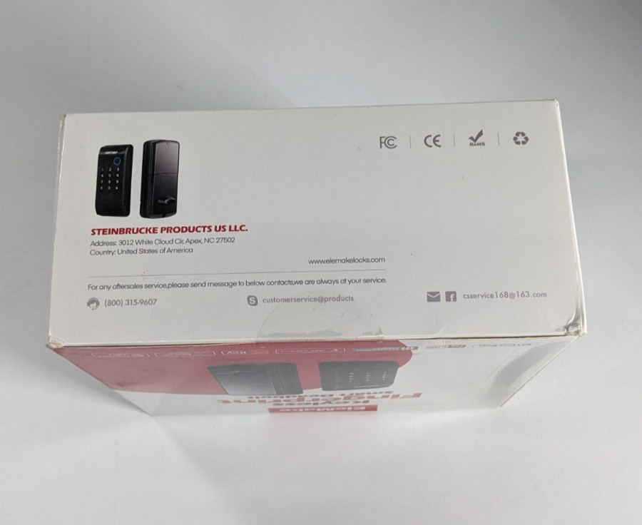 EleMake (FSDB-801B) Keyless Fingerprint Smart Deadbolt