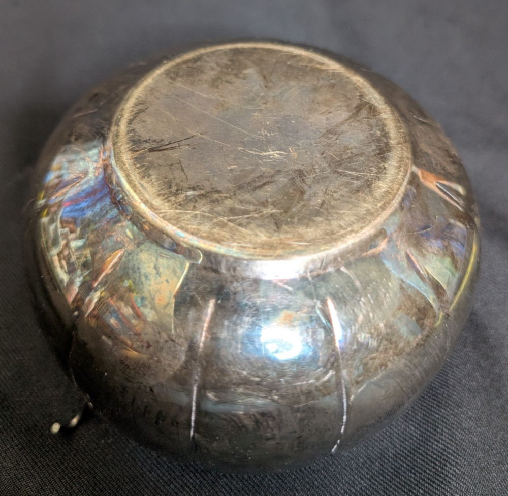 Vintage Leonard Silver plate Flower Frog Lotus Petal Floral Decoration Dip Set