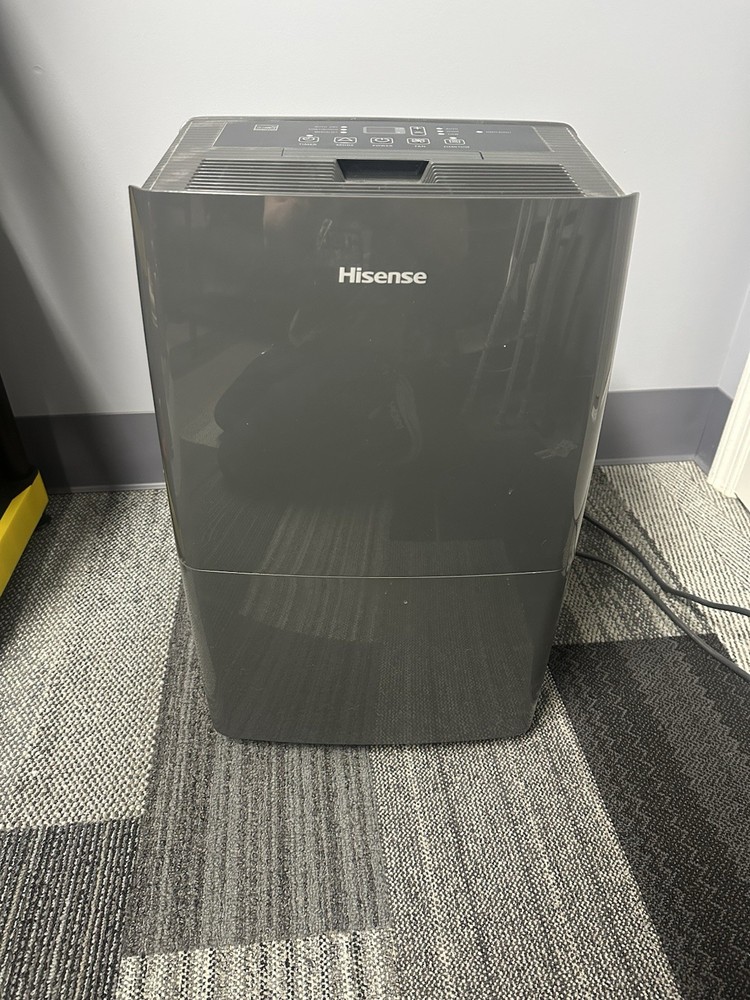 Hisense Console Dehumidifier Gray Digital Display Timer Fan Indicator